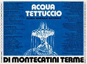 Acqua Tettuccio etichetta azzurra con data 1983 TMC