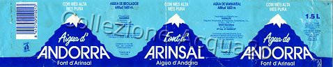 Aigua d'Andorra, Fonte d'Arinsal (-) pet Nat 1,5 L