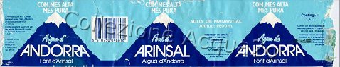 Aigua d'Andorra, Fonte d'Arinsal (best befor end 1993) pet Nat 1,5 L