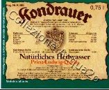 Kondrauer Naturliches Heilwasser Prinz Ludwig Quelle 0,75 L