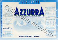 Azzurra (analisi 1997) -sorgente Camonda- vetro Friz 0,92 L