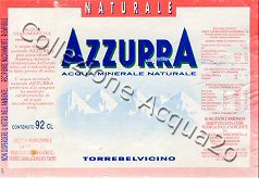 Azzurra (analisi 1997) -sorgente Camonda- vetro Nat 0,92 L