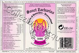 Sanct Zacharias (analisi 2001) vetro Nat 1,0 L
