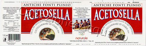 Acetosella Antiche Fonti Plinio (analisi 2002) Pet Nat 1,5 
