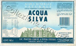 Acqua Silva (analisi 1989) VE Friz 0,92 L