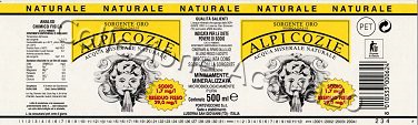 Sorgente Oro Alpi Cozie (analisi 1998) -yellow- PET Nat 0,5 L
