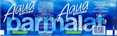 Aqua Parmalat () -Acqua da bere- non gassata pet 1,5 L