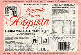 Sorgente Nuova Augusta (analisi 1990) PET Nat 1,5 L [271005]