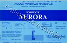 Sorgente Aurora (analisi 1983) A 1,5 L
