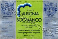 Fonte Ausonia di Bognanco (analisi 1978) vetro N 0,92 L