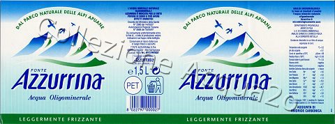 Fonte Azzurrina (analisi 2002) PET LegFriz 1,5 L