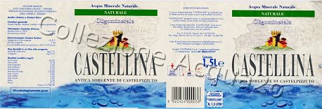 Castellina, Antica Fonte di Castelpizzuto (analisi 1998) pet Nat 1,5 L + 0,5 L