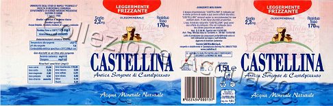 Castellina, Antica Fonte di Castelpizzuto (analisi 2003)  PET LegFriz 1,5 L