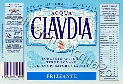Acqua Claudia (analisi 1996) vetro Friz 0,92 L