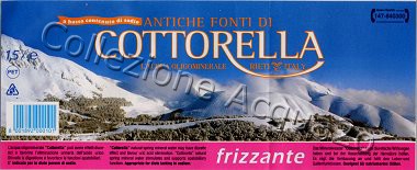 Antiche Fonti di Cottorella (analisi 1999) pet Friz 1,5 L