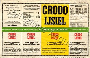 Crodo Lisiel (analisi 1982) vetro Friz 0,91 L