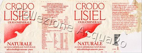Crodo Lisiel (analisi 1991) Pet Nat 1,5 L
