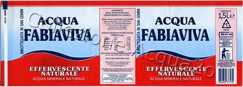Acqua Fabiaviva (analisi 2005) PET Nat 1,5 L [130107]
