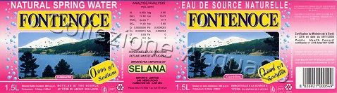 Fontenoce (analisi nr) Exp Canada "imp. Selana" pet Friz 1,5 L  + 0,5 L