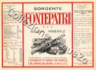 Sorgente Fontepatri (analisi 1950) -Confezionata per Ristorante Casperini Passo dei Pecorai- vetro Nat ? L