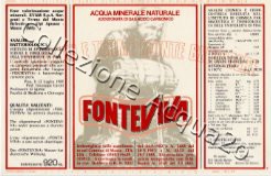 Fonteviva (analisi 1985) -Sorgente e Terme del Monte Belvedere- vetro Friz 0,92 L