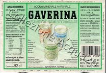 Gaverina Fonte Centrale (analisi 1997) vetro Nat 0,92 L