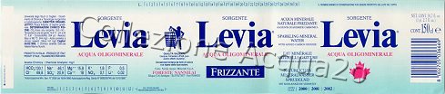 Sorgente Levia (analisi 1999) PET Friz 1,5 L + 1,0 L + 0,5 L