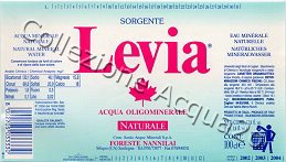 Sorgente Levia (analisi 1990) VE Nat 1,0 L