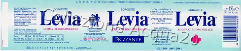 Sorgente Levia (analisi 2003) PET Friz 1,5 L