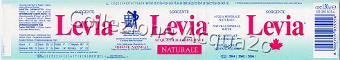 Sorgente Levia (analisi 2003) PET Nat 1,5 L