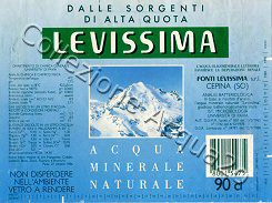 Levissima (analisi 1986) VAR Nat 0,9 L