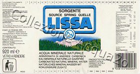Sorgente Lissa (analisi 1986) VE Frizz 0,92 L [100605]