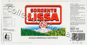 Sorgente Lissa (analisi 1995) VAR Nat 0,92 L [110605]