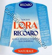 Sorgente Lora di Recoaro (analisi 1997) vetro Nat 0,75 L
