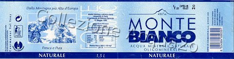Monte Bianco (analisi 1999) Fonte Mont Blanc pet Nat 1,5 L + 1, 0 L