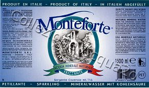 Monteforte, Sorgente Coveraie (analisi 1999) PET Nat 1,5 L