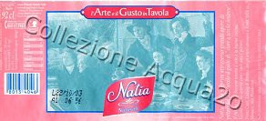 Natia (analisi 2000) -l'Arte e il Gusto in Tavola: Franz Catel, Ludwig di Baviera con gli artisti stranieri a Roma, 1824 ca.- vetro Nat 0,92 L
