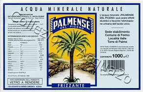 Palmense del Piceno (analisi 1998) vetro Friz 1,0 L