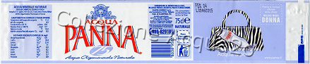 Acqua Panna (analisi 2001) -etichetta plastificata- pubblicit Acqua  porter- PET Nat 0,75 L [100505]