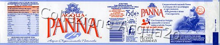 Acqua PANNA (analisi 2004) etichetta plastificata - Donna in bici - PET Nat 0,75 L   [210308]