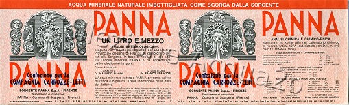 Panna (analisi 1981) -Confezione per la Compagnia Carrozze - Lerri -  Nat 1,5 L    [210308]