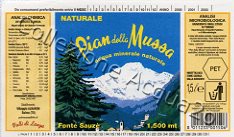 Pian della Mussa - Fonte Sauz (analisi 1997) pet Nat 1,5 L + 0,5 L