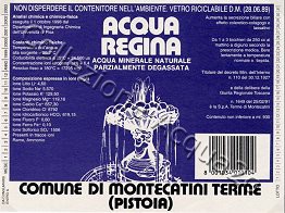 Acqua Regina (analisi 1998) vetro Parz Degas 0,92 L