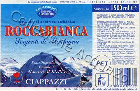 Roccabianca Sorente di Montagna (analisi 1994) pet Friz 1,5 L