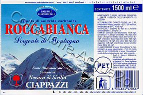Roccabianca Sorgente di Montagna (analisi 1999) pet Friz 1,5 L
