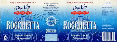 Rocchetta Brio Blu (analisi 1997)  pet Leg Friz 1,5 L