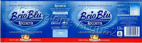 Rocchetta Brio Blu (analisi 2004) -1500 controlli di qualit giornalieri- PET LegFriz 1,5 L + 0,5 L