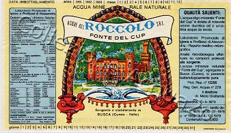 Acque del Roccolo - Fonte del Cup (analisi 1979) vetro Friz 0,92 L