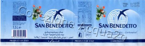 San Benedetto (analisi 1998) -Exp Paesi Arabi- pet Friz 1,5 L