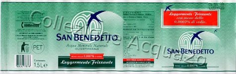 San Benedetto (analisi 2000) -meno dello 0,0007% di sodio- pet Leg Friz 1,5 L